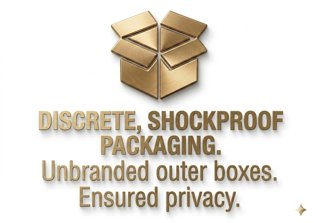 Discrete, Shockproof Packaging - Unbranded outer boxes. Ensured privacy.