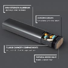 AluGlide 7: Premium Aluminum Weekly Pill Vault